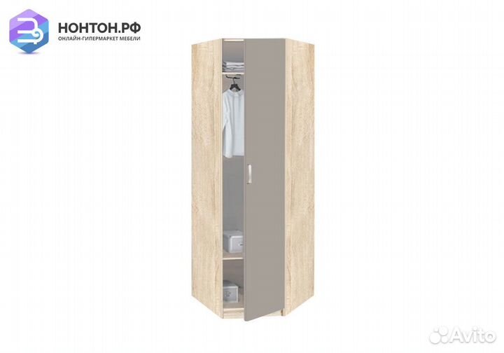 Шкаф угловой Сонома 14.26 дуб сонома / капучино