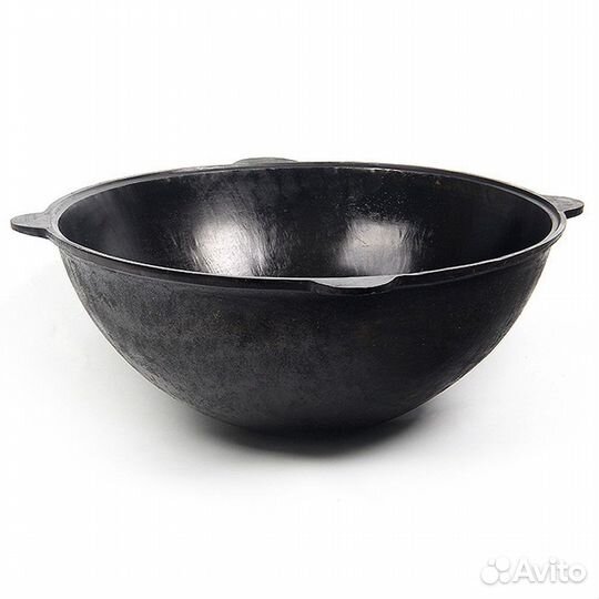 Узбекский казан чугунный с крышкой 10 л