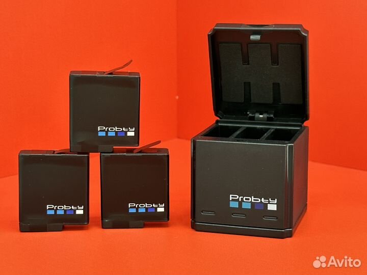 Аккумулятор + зарядка GoPro Hero 5/6/7/8 (4шт) Pro