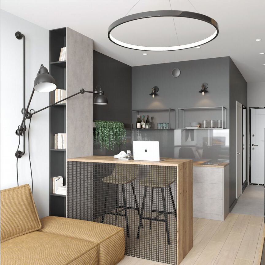 Квартира-студия, 34,5 м², 38/53 эт.