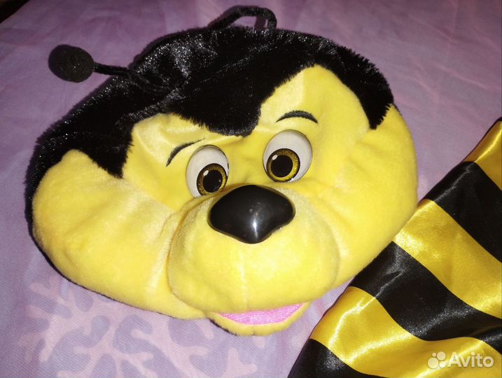 Костюм пчелы + платье 122-128