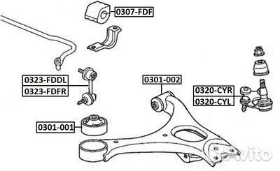Втулка переднего стабилизатора d24.2