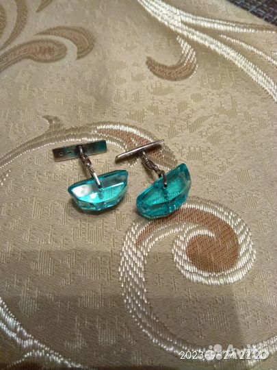 Запонки мужские,серебро,винтаж, СССР