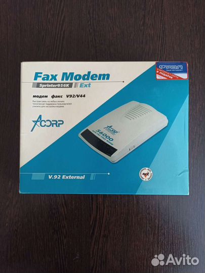 Модем факс v92/v44 Acorp 56000