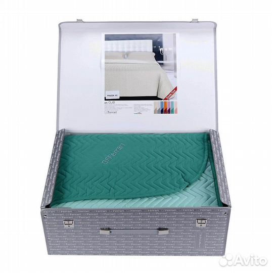 Покрывало GFFerrari Clio Италия двусторон. зеленое