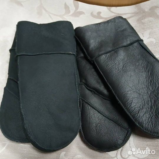 Рукавицы мужские из овчины