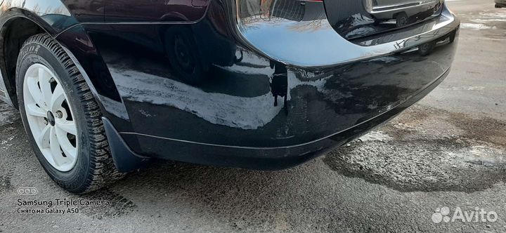 Бампер задний цвет черный на джентру и Лачетти