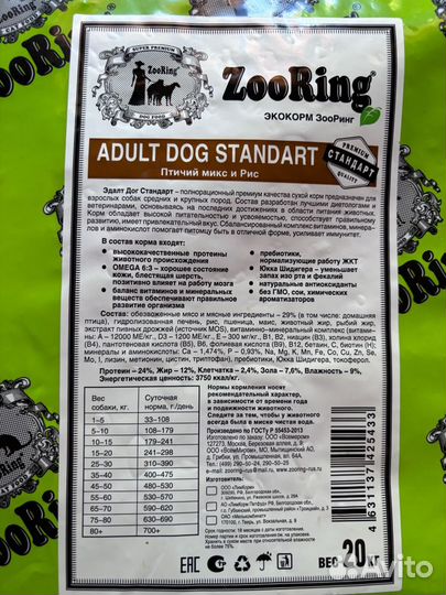 Корм для собак ZooRing