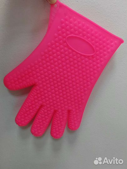 Силиконовая термостойкая кухонная перчатка