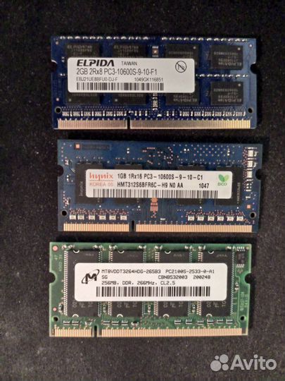 Оперативная память для ноутбука