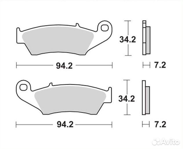 Тормозные колодки TRW MCB669SI