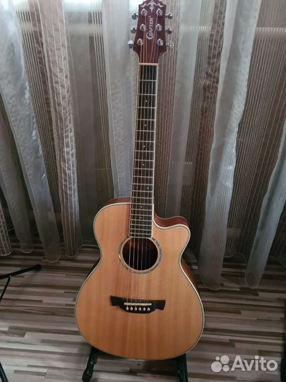 Эдектроакустическая гитара crafter trv-23eq/n