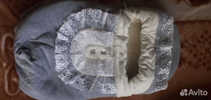 Зимний конверт на выписку