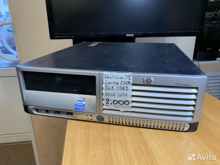 Компьютер HP Pentium D 915 / 3GB DDR2 / 80GB HDD