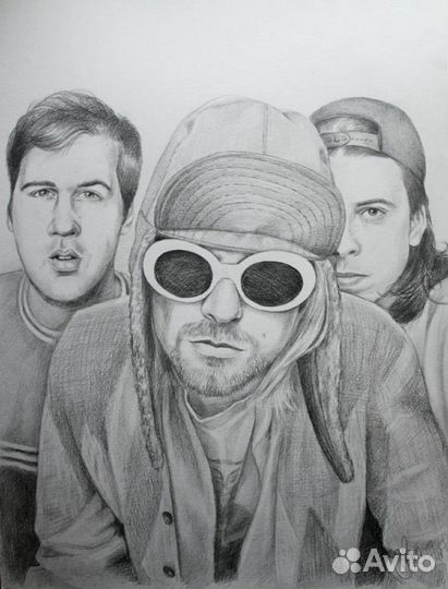 Портрет по фото (карандаш, акварель)