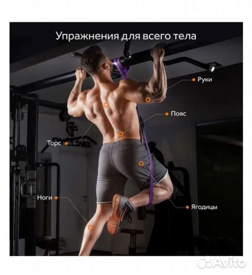 Резинки для фитнеса, эспандер ленточный, жгуты