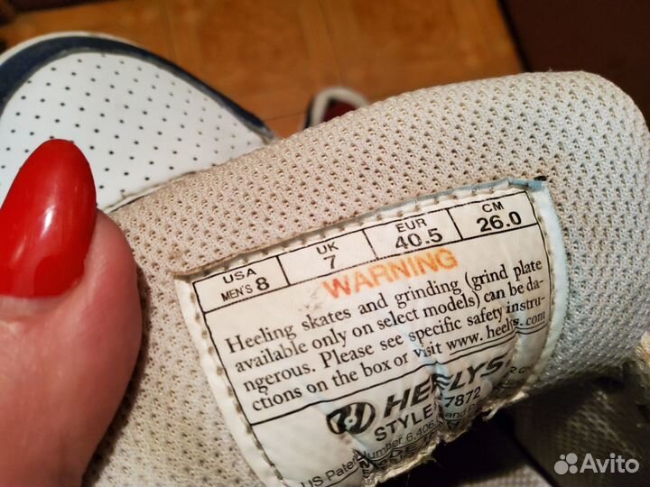 Кроссовки на роликах Heelys, мужские бу