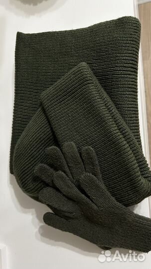 Женский набор (шапка, шарф, перчатки )