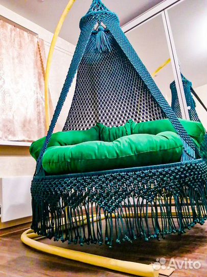 Подвесной шатёр в технике макраме