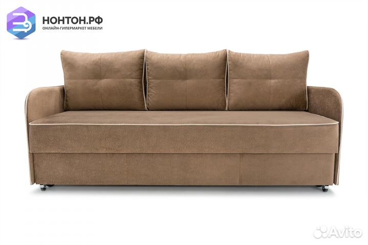 Диван еврокнижка Лозанна коричневый