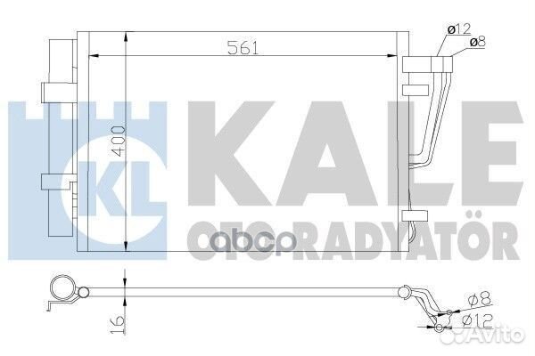 Радиатор кондиционера hyundai i30 - KIA CEE D