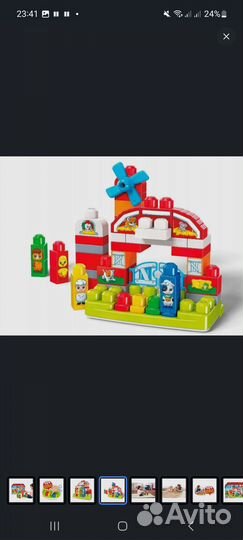 Музыкальная ферма fisher price mega blocks