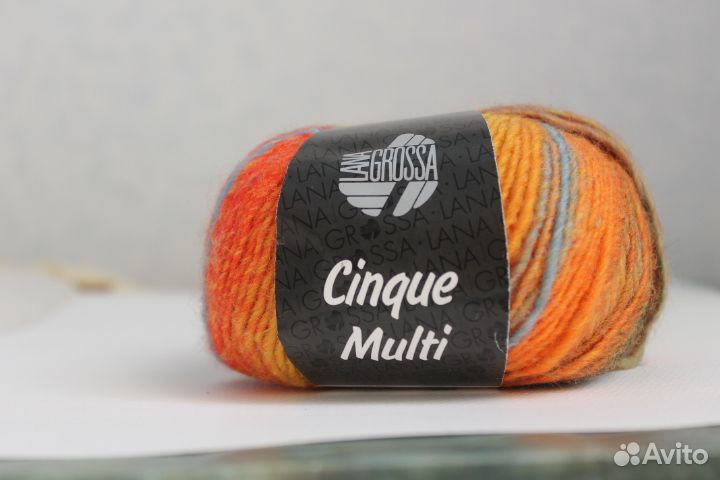 Пряжа Lana Grossa Cinque Multi (энтерлак)