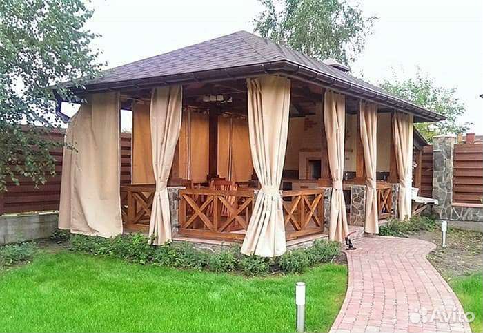 Шторы для сада, беседок, веранд, террас