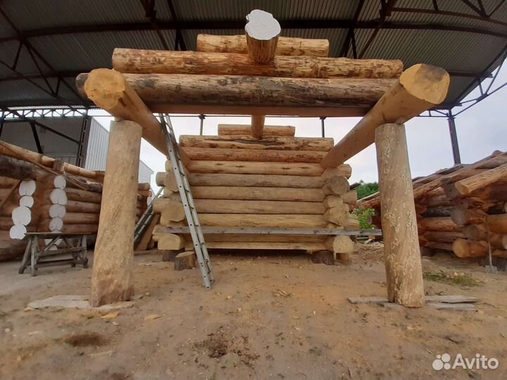 Баня из бревна