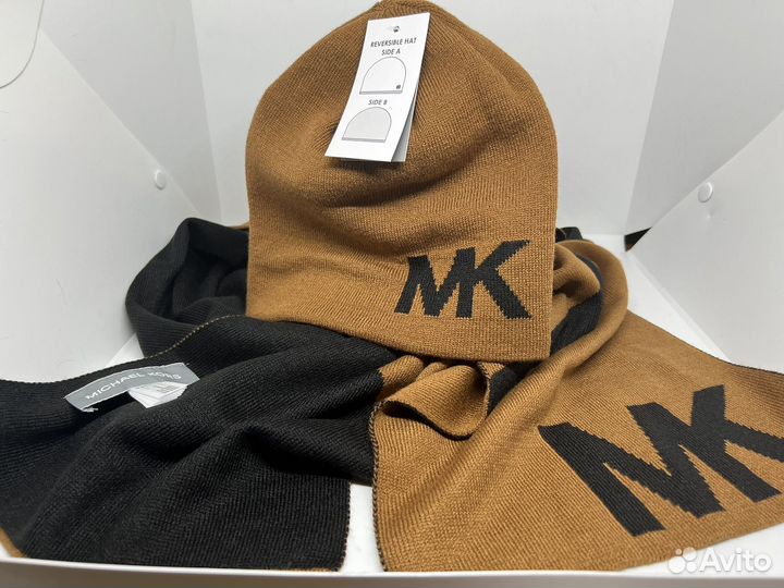 Michael kors шапка шарф(набор) оригинал