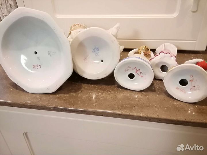 Статуэтки ссср.малахитовая вазочка и шкатулки