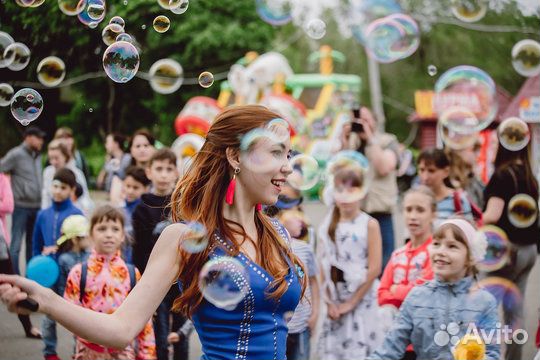 Шоу мыльных пузырей