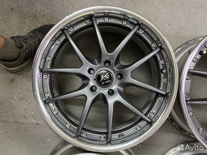 Отл Состояние 3хСост ковка work VS SS R17 5x100 Su