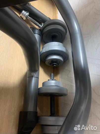 Скамья для жима со стойками и штангой