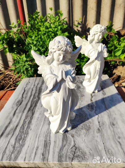 Ангел, ангелочек, скульптура, памятник,декор сада