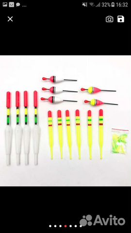 Рыболовные поплавки набор 15шт