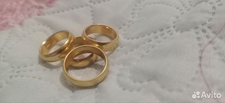 Обручальное кольцо серебро 875 пробы