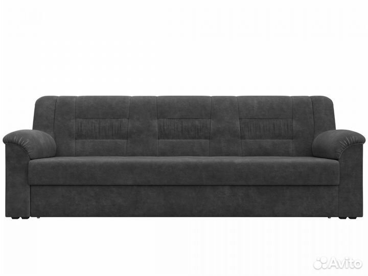Диван прямой Карелия, велюр, brut 16 темно-серый