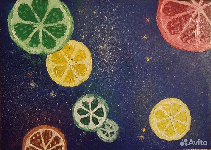 Картина маслом цитрус