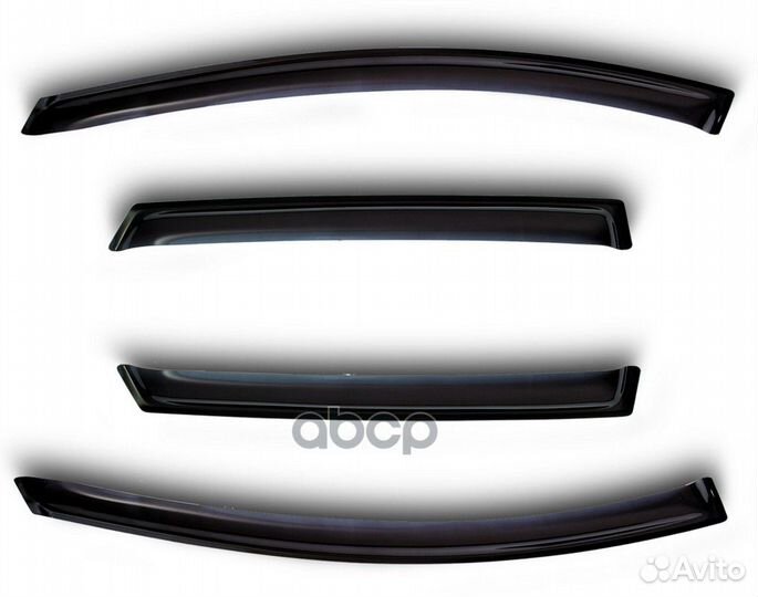 Дефлекторы окон 4 дв. volvo XC60 2008, NLD.SVO