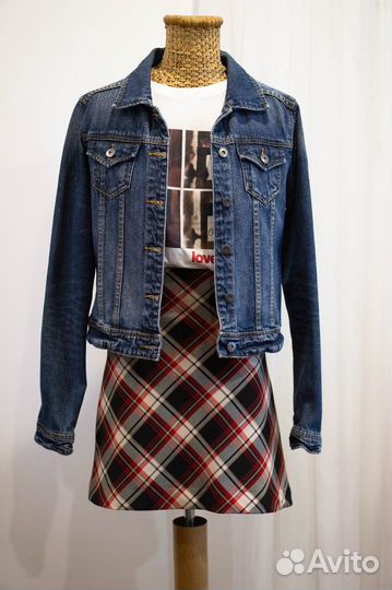 Джинсовая куртка Denim Винтаж Ретро Джинса