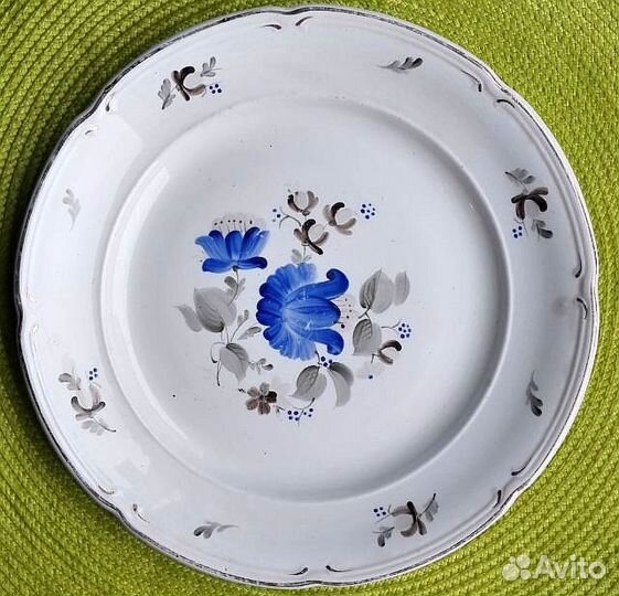 Блюдо Фаянсовое Конаково З.и.К 1952 Завод Калинина