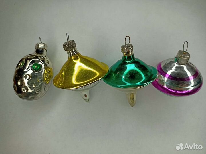 Сова, юла Елочные игрушки СССР