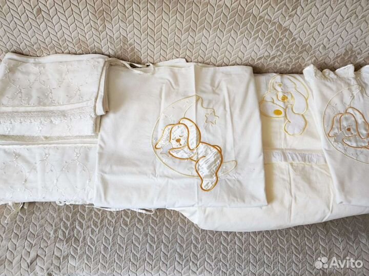 Бортики и балдахин в кроватку