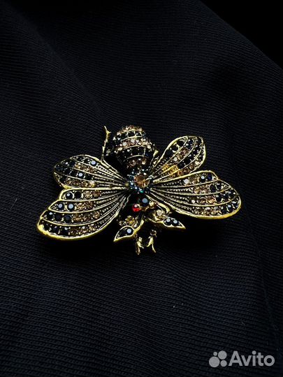 Брошь женская муха