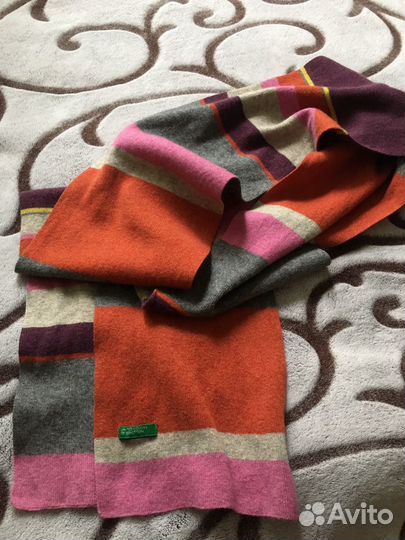 Шапка, шарф и перчатки. Комплект. Benetton