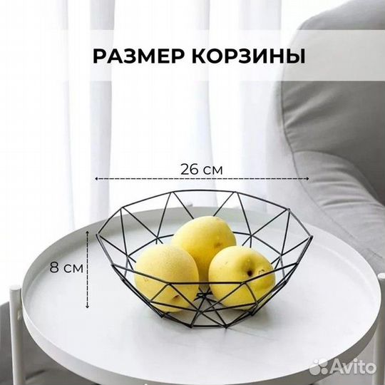 Тарелка для фруктов Геометрия