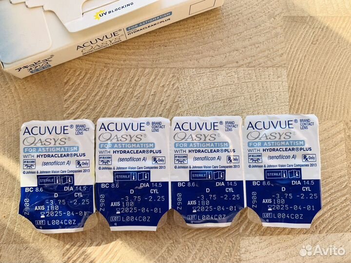 Линзы контактные acuvue oasys астигматизм