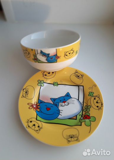 Набор детской посуды фарфор