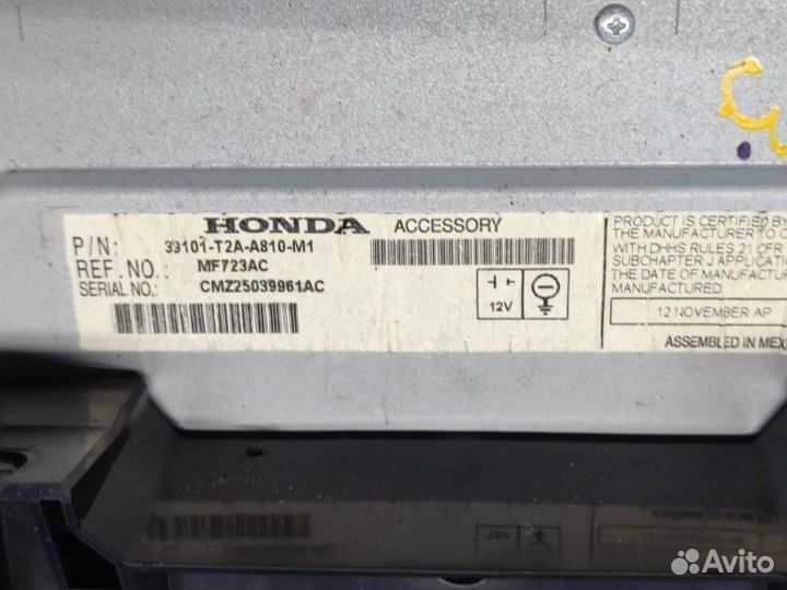 Магнитола Honda Accord 9